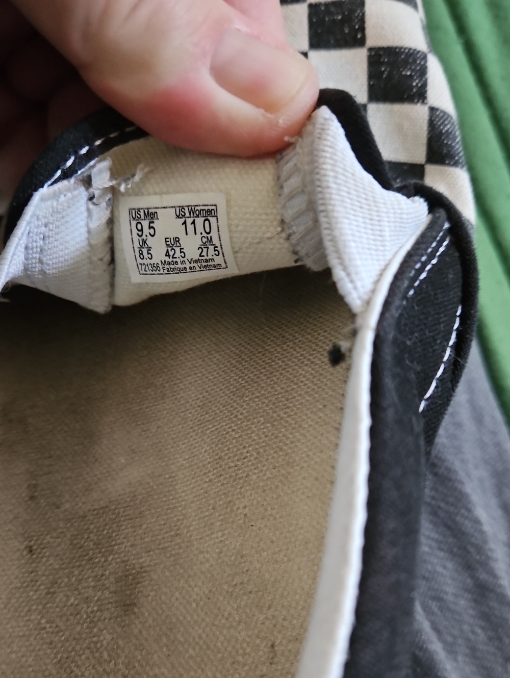 Vans Blk White Checks - Picture 5 of 7